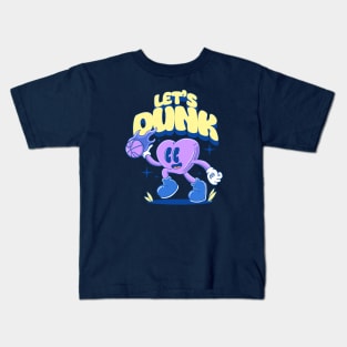 love cartoon basketball edgy color Kids T-Shirt